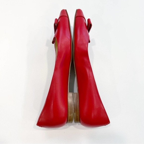 Sarah Flint Red Flats with Bow - Picture 6 of 10